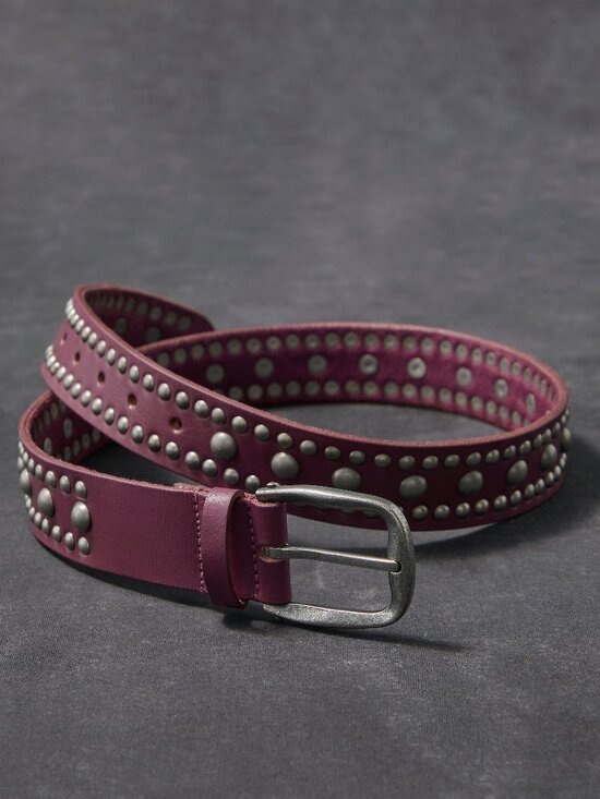 Free People Accessories - FREE PEOPLE We The Free Sola Stud Belt / Rare Plum